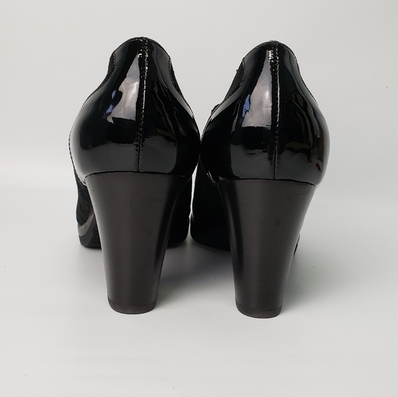 Confort Heeled Oxford Style Career - Picture 9 of 11